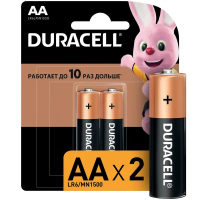Батарейка AA LR6 Duracell блистер 2шт