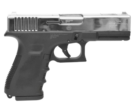 Охолощенное оружие пистолет Retay Glock 19 к.9mm P.A.K (сатин)